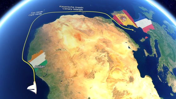 Reiseanimation Segeltour um Afrika