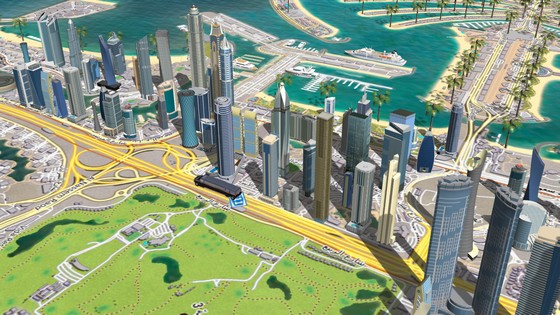 Städtereise mit Routenanimation