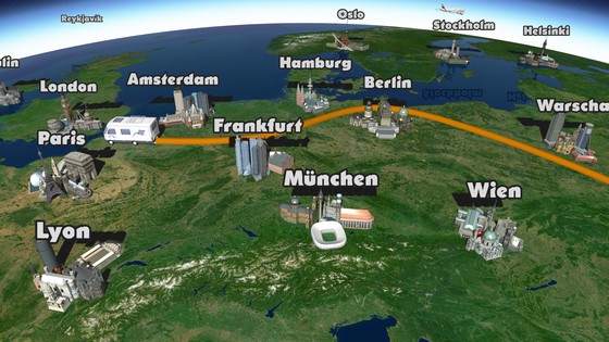 Reiseanimation Europa